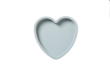 8-inch Fruit Cake Heart-shaped Mold Non-stick Silicone Baking Tray Home Baking Tools (Option: 8 English Small Love Blue)